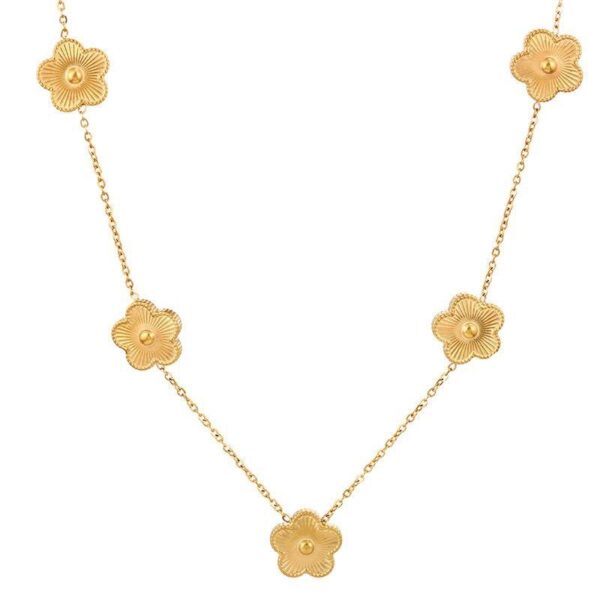 Collar Flower Gold